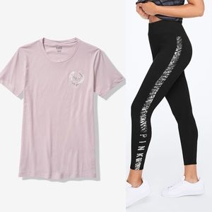 💓Pink Tee and Leggings set